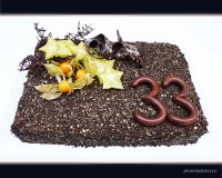 Dort z belgické čokolády Callebaut.